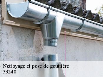 Nettoyage et pose de gouttière  53240