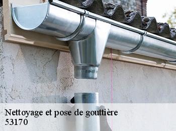 Nettoyage et pose de gouttière  53170