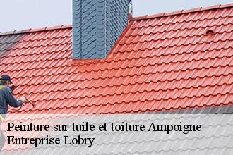 Peinture sur tuile et toiture  ampoigne-53200 Entreprise Lobry