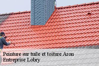 Peinture sur tuile et toiture  aron-53440 Entreprise Lobry