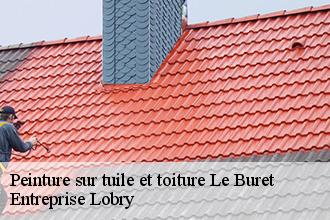 Peinture sur tuile et toiture  le-buret-53170 Entreprise Lobry