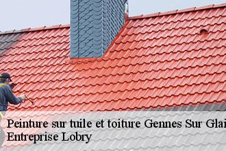 Peinture sur tuile et toiture  gennes-sur-glaize-53200 Entreprise Lobry