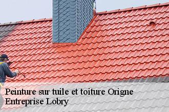 Peinture sur tuile et toiture  origne-53360 Entreprise Lobry